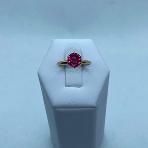 10k synthetic Ruby ring